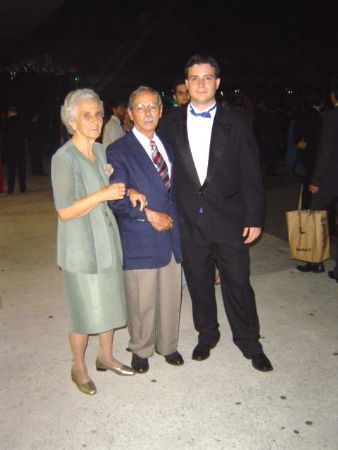 Antnia, Jos e Daniel. Na festa de formatura do Daniel em 4 de fevereiro de 2006.